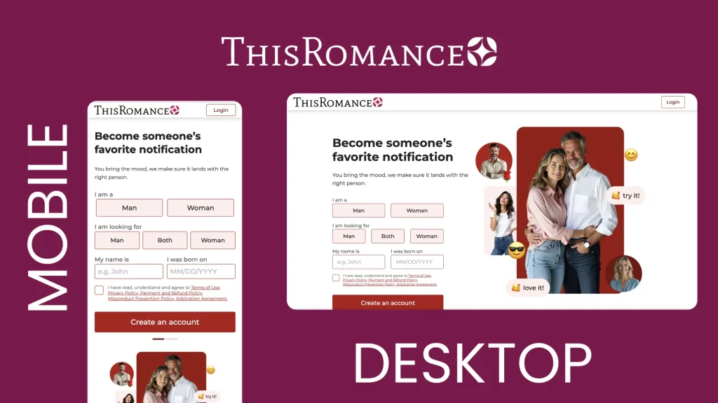 ThisRomance Sign Up And Login
